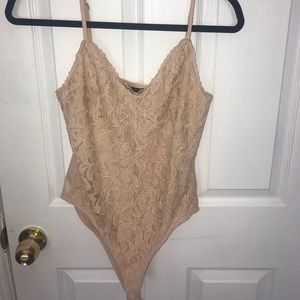 Cream Laced Bodysuit